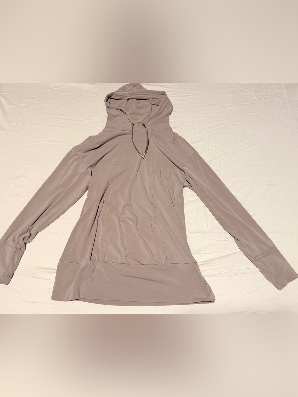 Kindred Bravely Bamboo Nursing Maternity Hoodie in "Stone Taupe" Size Medium